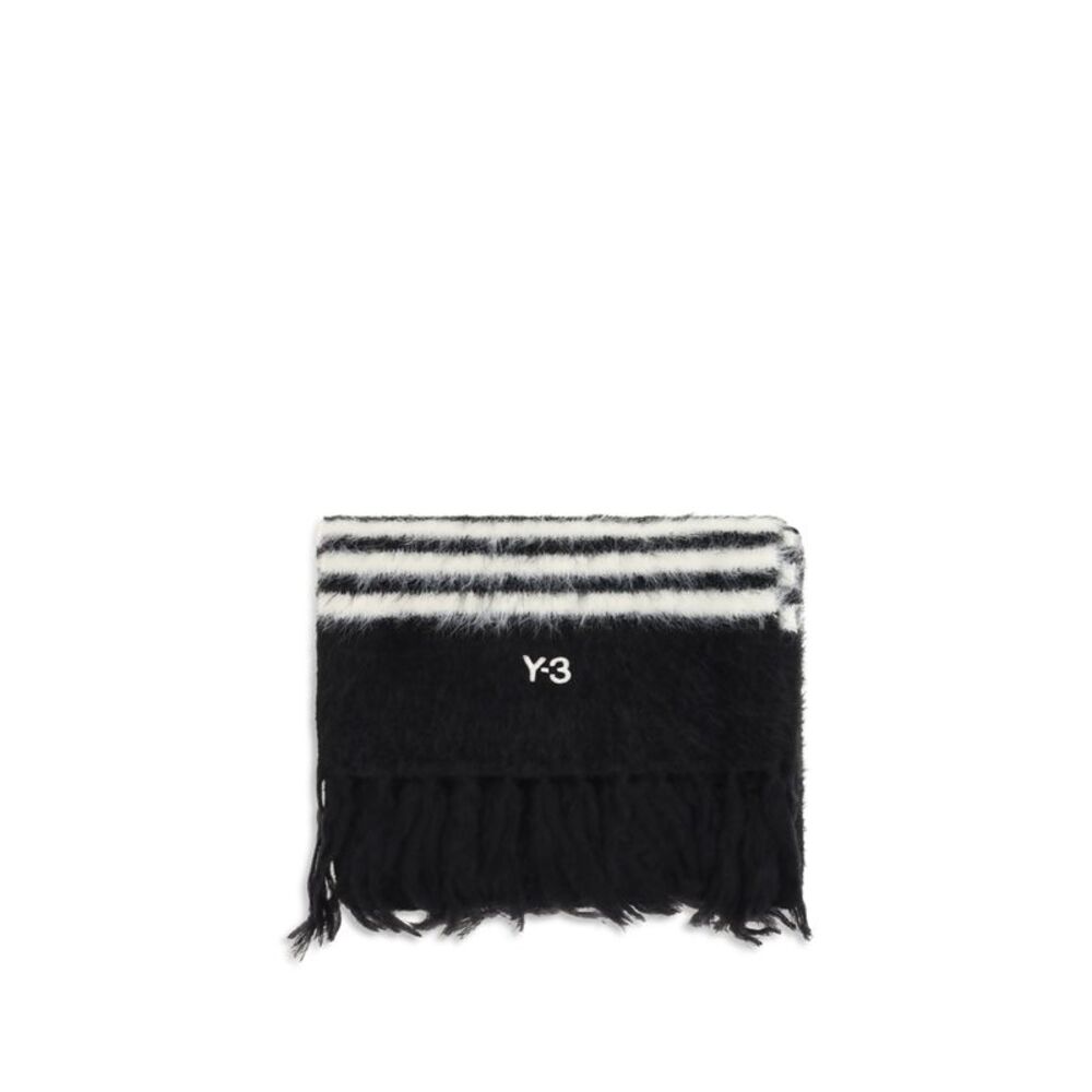 Y-3 Men Brushed Fringed Scarf